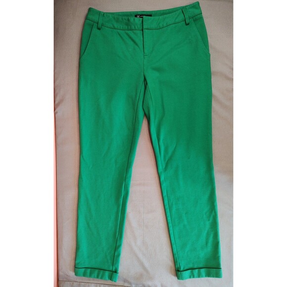 Women's INC International Concepts Stretch Pants Green Size 4 - Picture 1 of 7